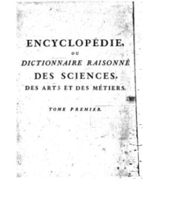 couverture de l'encyclopdie ou dictionnaire raisonn des sciences des arts et des mtiers 